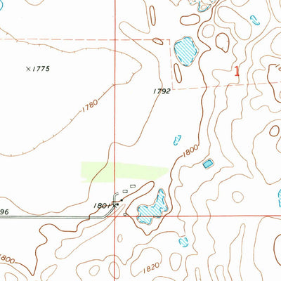 United States Geological Survey Prairie Center School, SD (1973, 24000-Scale) digital map
