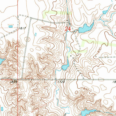 United States Geological Survey Prairie Center School, SD (1973, 24000-Scale) digital map