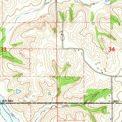 United States Geological Survey Prairie City, IA (1965, 24000-Scale) digital map