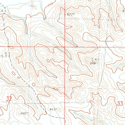 United States Geological Survey Prairie City NE, SD (1983, 24000-Scale) digital map