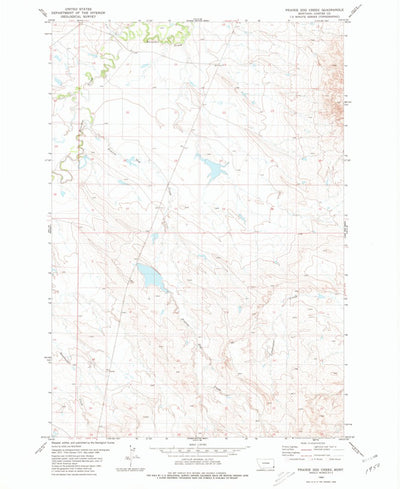 United States Geological Survey Prairie Dog Creek, MT (1980, 24000-Scale) digital map