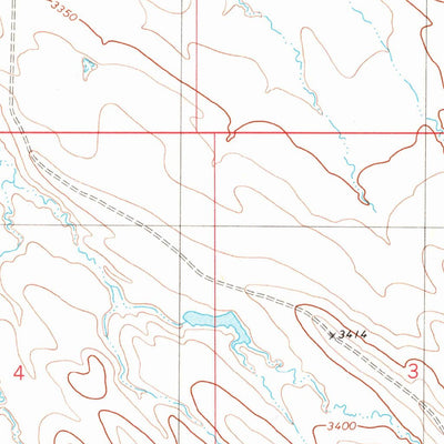 United States Geological Survey Prairie Dog Creek, MT (1980, 24000-Scale) digital map