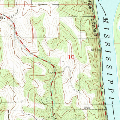 United States Geological Survey Prairie Du Chien, WI-IA (1983, 24000-Scale) digital map