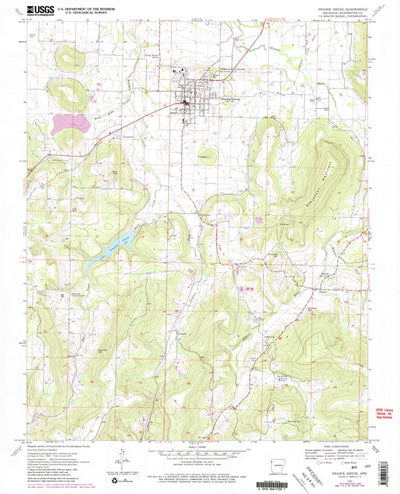 United States Geological Survey Prairie Grove, AR (1970, 24000-Scale) digital map