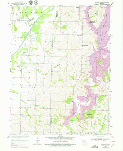 United States Geological Survey Prairie Hill, MO (1953, 24000-Scale) digital map