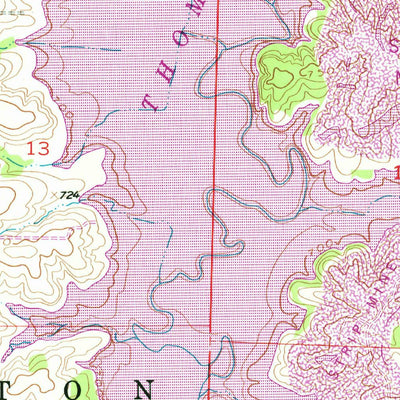 United States Geological Survey Prairie Hill, MO (1953, 24000-Scale) digital map