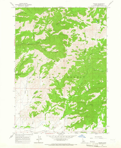 United States Geological Survey Prairie, ID (1964, 24000-Scale) digital map
