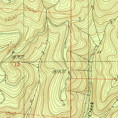United States Geological Survey Prairie Peak, OR (1984, 24000-Scale) digital map