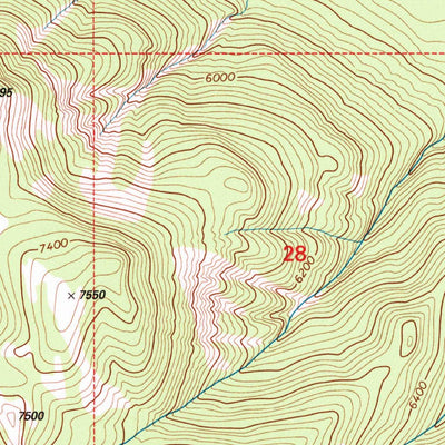 United States Geological Survey Prairie Reef, MT (1995, 24000-Scale) digital map
