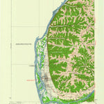 United States Geological Survey Prairie Uu Chien, WI-IA (1929, 62500-Scale) digital map