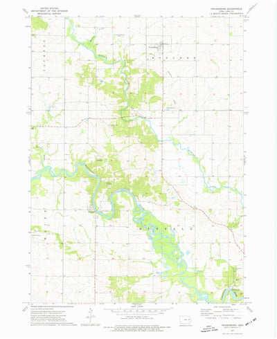 United States Geological Survey Prairieburg, IA (1973, 24000-Scale) digital map
