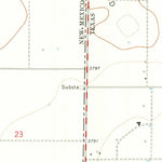 United States Geological Survey Prairieview NE, NM-TX (1970, 24000-Scale) digital map