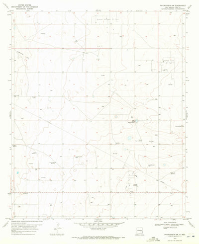 United States Geological Survey Prairieview NW, NM (1970, 24000-Scale) digital map