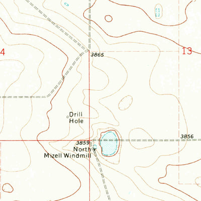 United States Geological Survey Prairieview NW, NM (1970, 24000-Scale) digital map