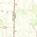 United States Geological Survey Prairieview SE, TX-NM (1970, 24000-Scale) digital map