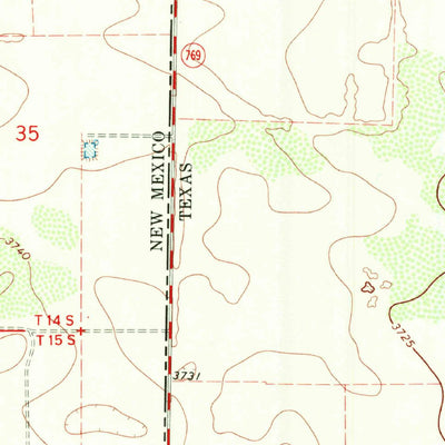 United States Geological Survey Prairieview SE, TX-NM (1970, 24000-Scale) digital map