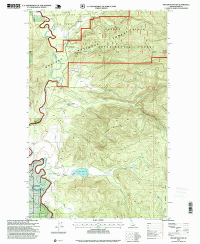 United States Geological Survey Prater Mountain, ID (1996, 24000-Scale) digital map