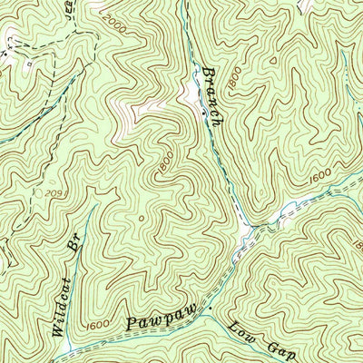 United States Geological Survey Prater, VA (1963, 24000-Scale) digital map