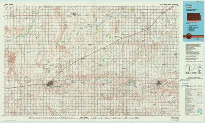 United States Geological Survey Pratt, KS (1985, 100000-Scale) digital map