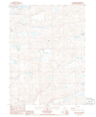 United States Geological Survey Pratt Valley, NE (1985, 24000-Scale) digital map
