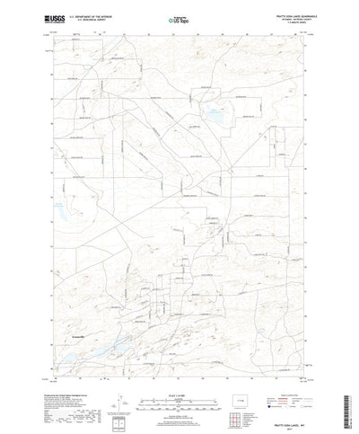 United States Geological Survey Pratts Soda Lakes, WY (2017, 24000-Scale) digital map