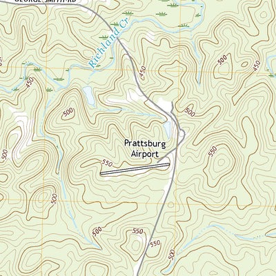 United States Geological Survey Prattsburg, GA (2020, 24000-Scale) digital map