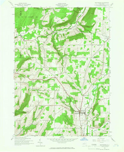United States Geological Survey Prattsburg, NY (1942, 24000-Scale) digital map