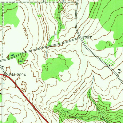 United States Geological Survey Prattsburg, NY (1942, 24000-Scale) digital map