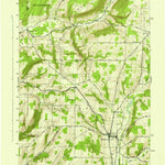 United States Geological Survey Prattsburg, NY (1942, 31680-Scale) digital map