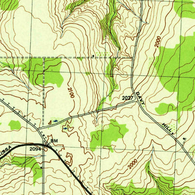 United States Geological Survey Prattsburg, NY (1942, 31680-Scale) digital map