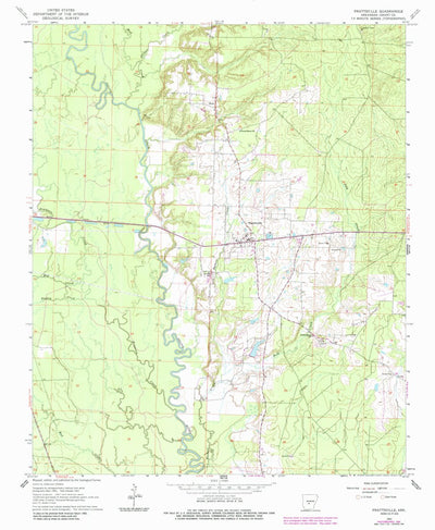 United States Geological Survey Prattsville, AR (1963, 24000-Scale) digital map