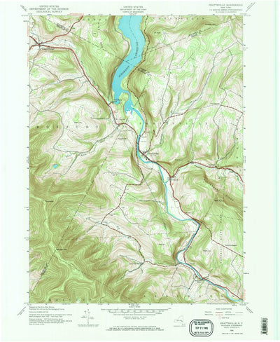 United States Geological Survey Prattsville, NY (1945, 24000-Scale) digital map