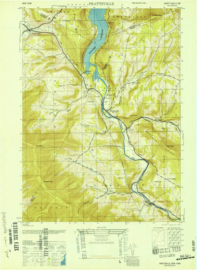 United States Geological Survey Prattsville, NY (1946, 24000-Scale) digital map