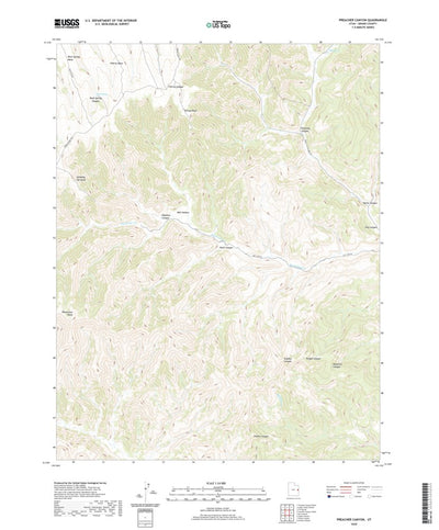 United States Geological Survey Preacher Canyon, UT (2020, 24000-Scale) digital map