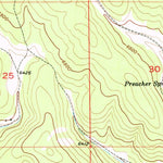 United States Geological Survey Preacher Spring, SD (1956, 24000-Scale) digital map
