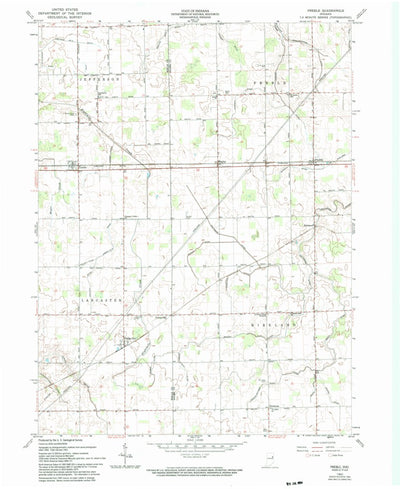 United States Geological Survey Preble, IN (1962, 24000-Scale) digital map