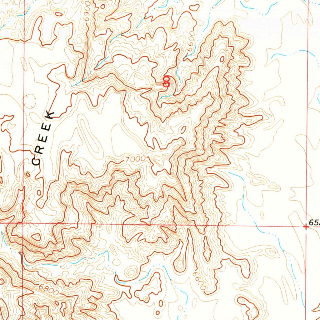 Prehistoric Rim, WY (1970, 24000-Scale) Map by United States Geological ...