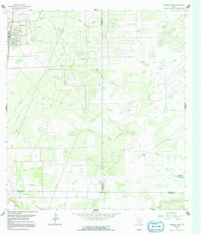United States Geological Survey Premont East, TX (1963, 24000-Scale) digital map