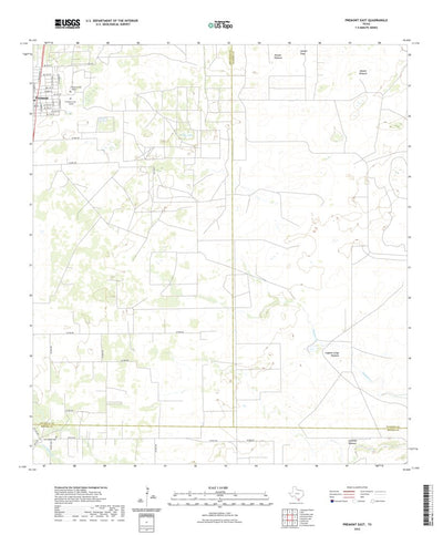 United States Geological Survey Premont East, TX (2022, 24000-Scale) digital map