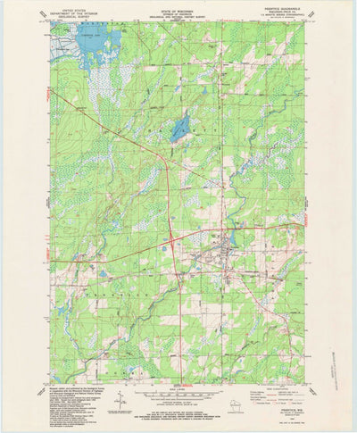 United States Geological Survey Prentice, WI (1984, 24000-Scale) digital map