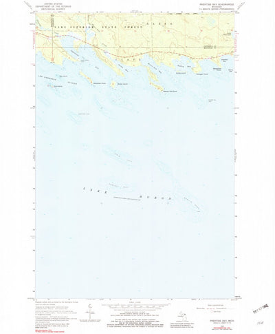 United States Geological Survey Prentiss Bay, MI (1964, 24000-Scale) digital map