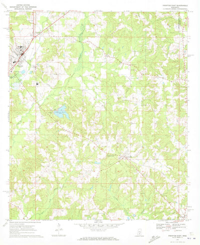 United States Geological Survey Prentiss East, MS (1970, 24000-Scale) digital map