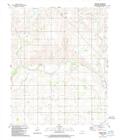 United States Geological Survey Prentiss, OK (1989, 24000-Scale) digital map