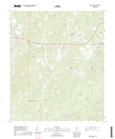 United States Geological Survey Prentiss West, MS (2020, 24000-Scale) digital map
