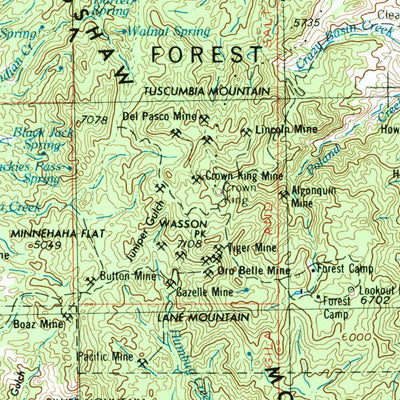 United States Geological Survey Prescott, AZ (1954, 250000-Scale) digital map