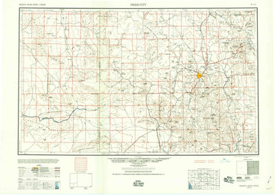United States Geological Survey Prescott, AZ (1959, 250000-Scale) digital map