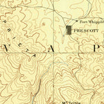 United States Geological Survey Prescott E, AZ (1887, 250000-Scale) digital map
