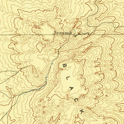 United States Geological Survey Prescott E, AZ (1887, 250000-Scale) digital map