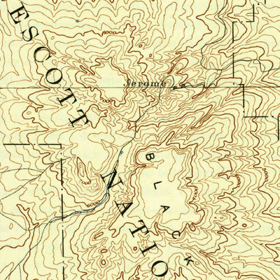 United States Geological Survey Prescott E, AZ (1892, 250000-Scale) digital map