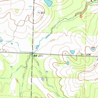 United States Geological Survey Prescott East, AR (1970, 24000-Scale) digital map